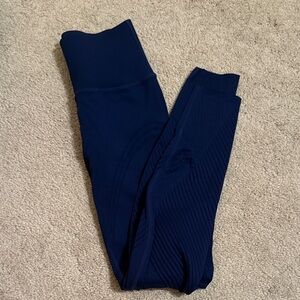Fabletics Navy SculptKnit Leggings
